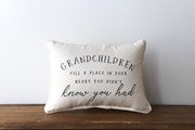Grandchildren In Your Heart Pillow