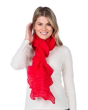 Merino Wool Ruched Scarf